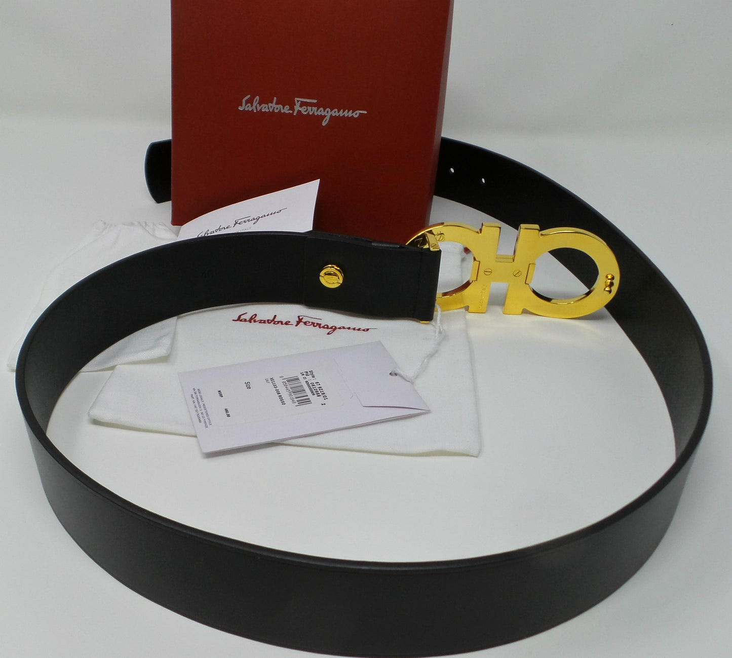 New Black Leather Belt Large Horseshoe Buckle Unisex