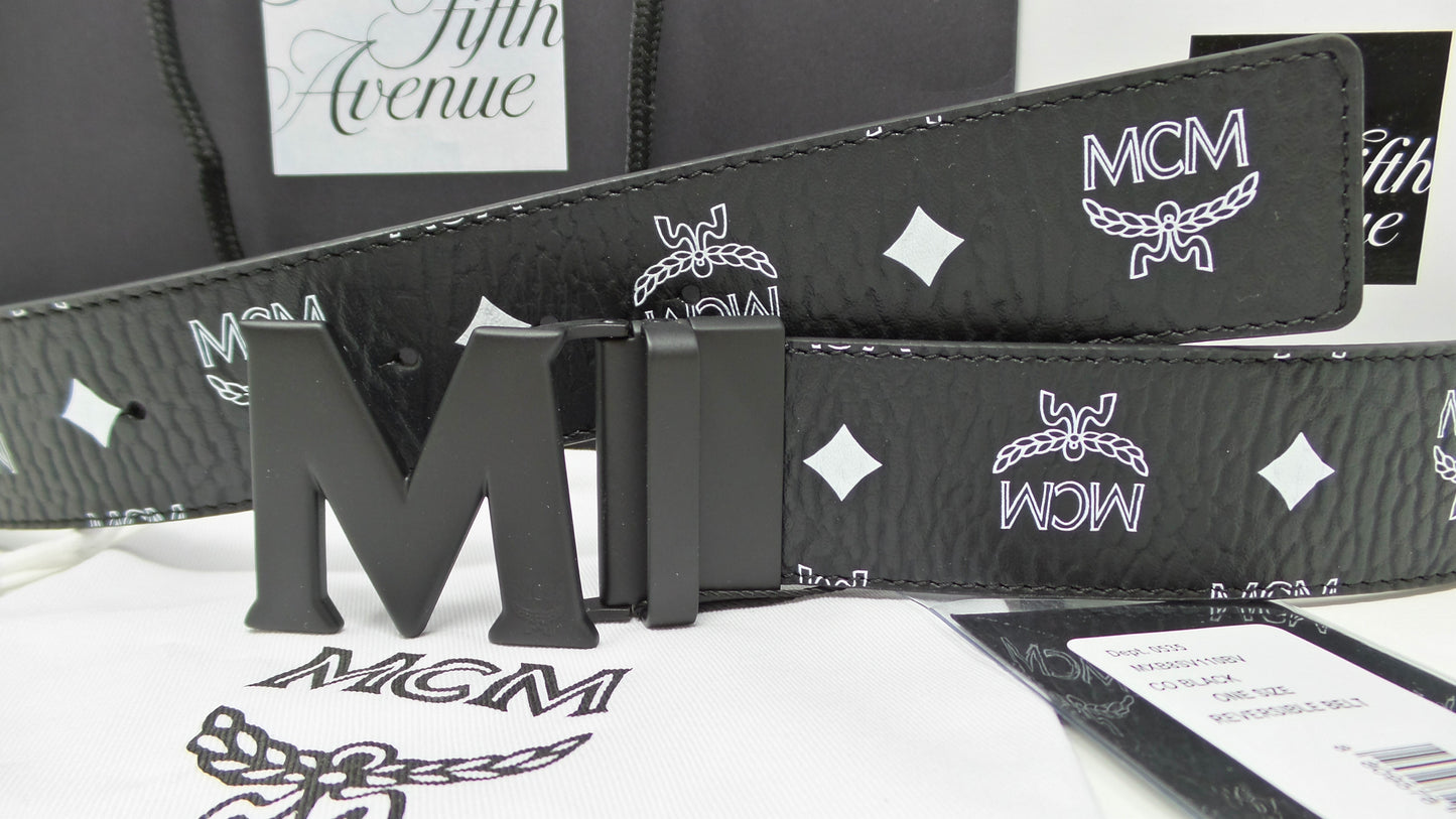 New Reversible Claus M Belt Black Buckle