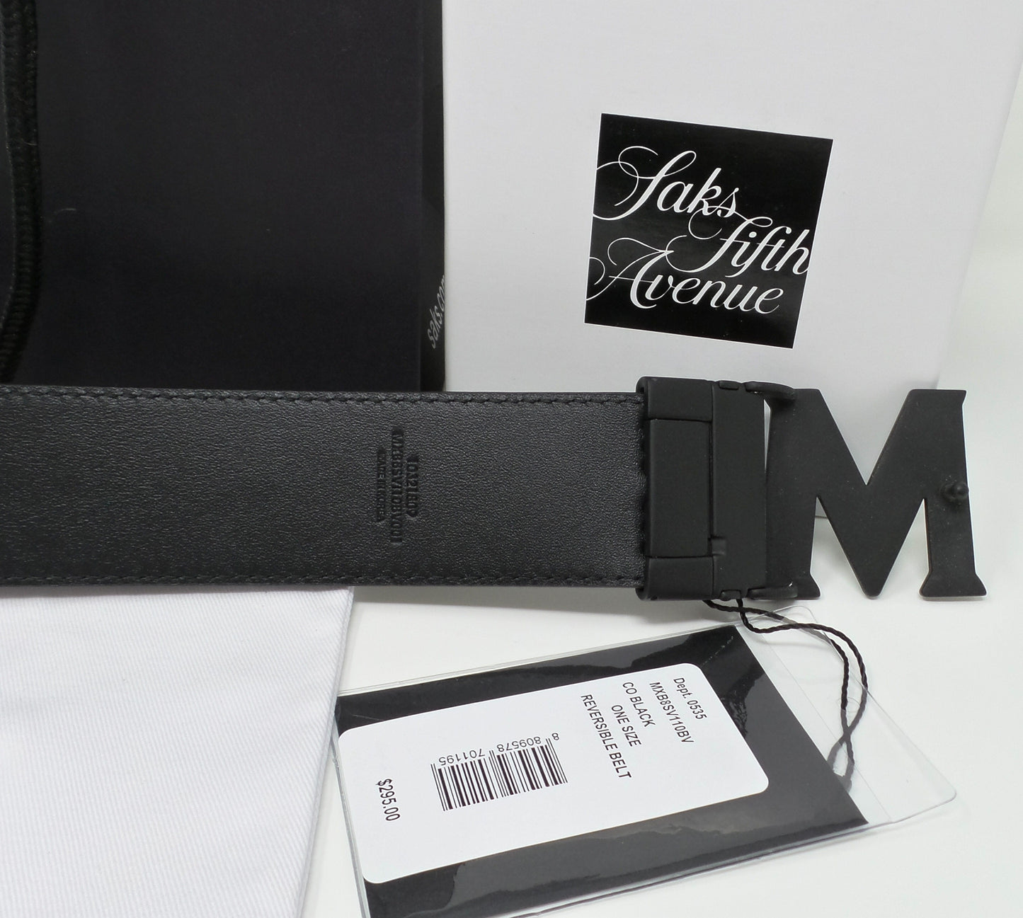 New Reversible Claus M Belt Black Buckle