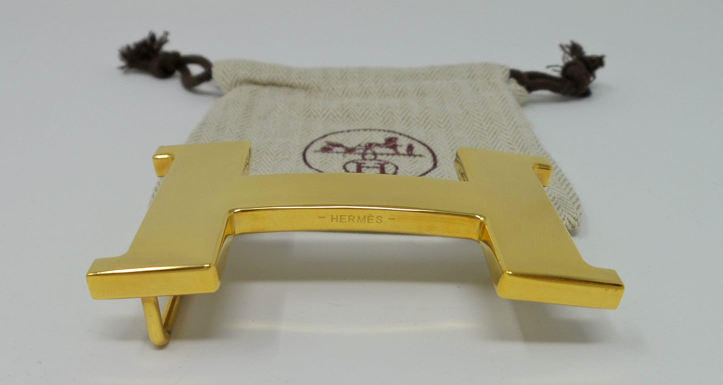 New 38 MM Constance Large H Buckle Gold