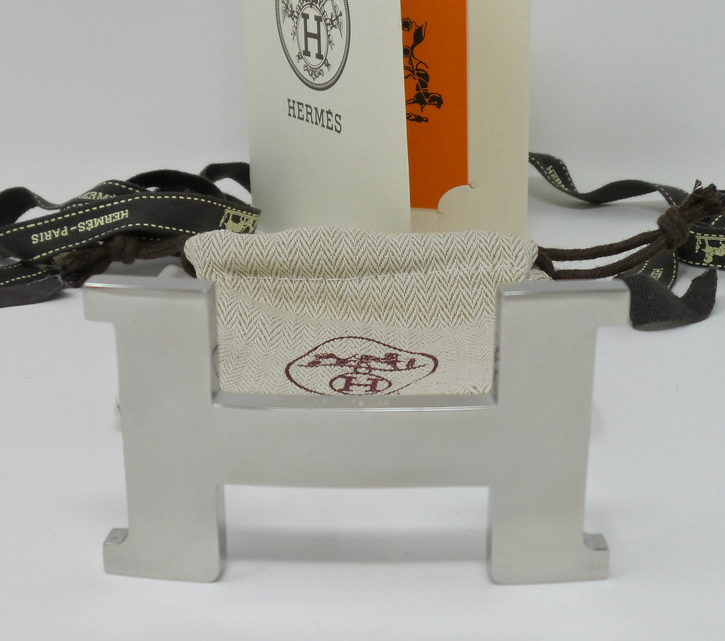 Navy Blue / Black Reversible Belt With Silver Constance Buckle