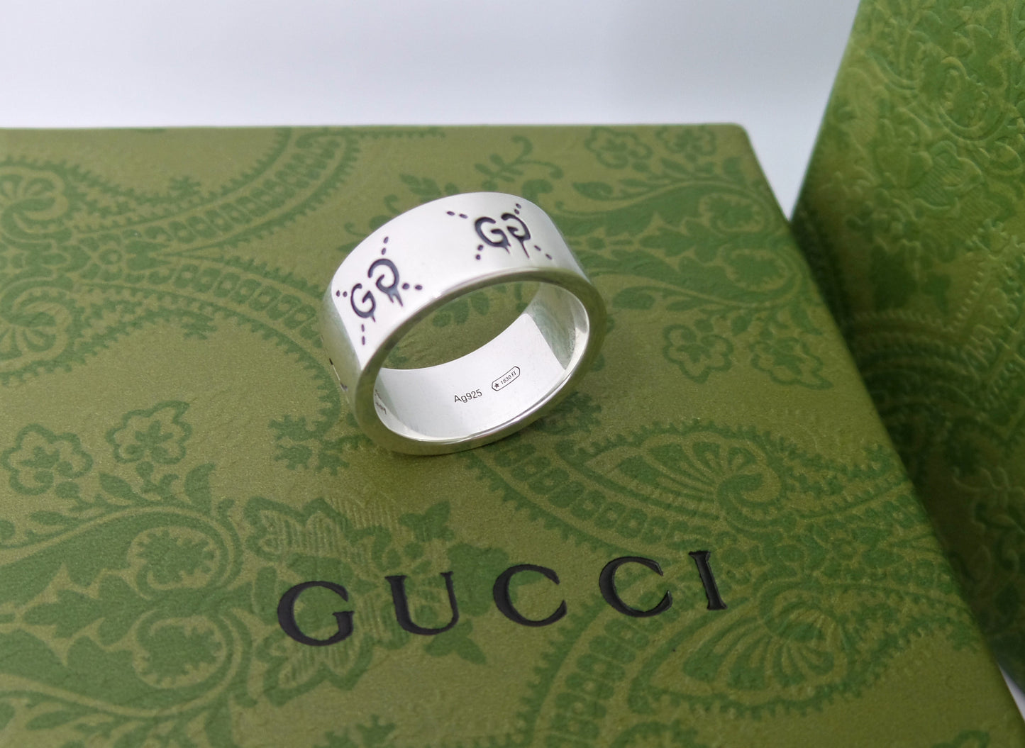 New 925 Silver Ghost Skull Ring Unisex