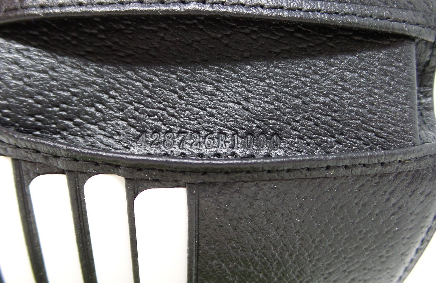 New Marmont Black Leather Bifold Wallet Unisex Gold