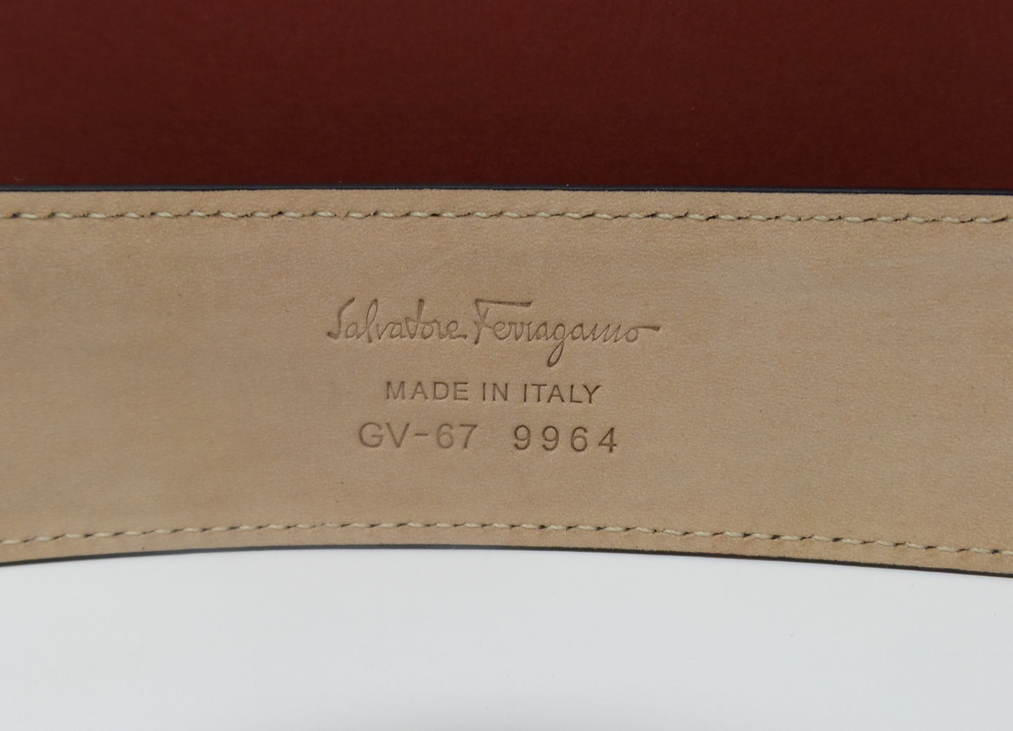 Black Suede Belt With Medium Sized Ruthenium Gancini Buckle