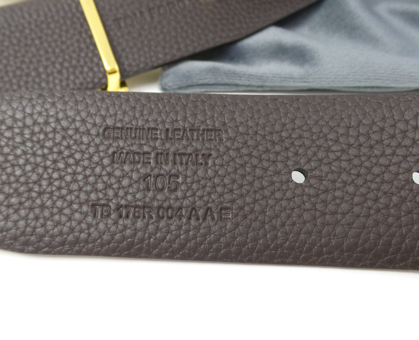 New Soft Grain Leather Reversible Black / Brown Belt With Gold T Buckle