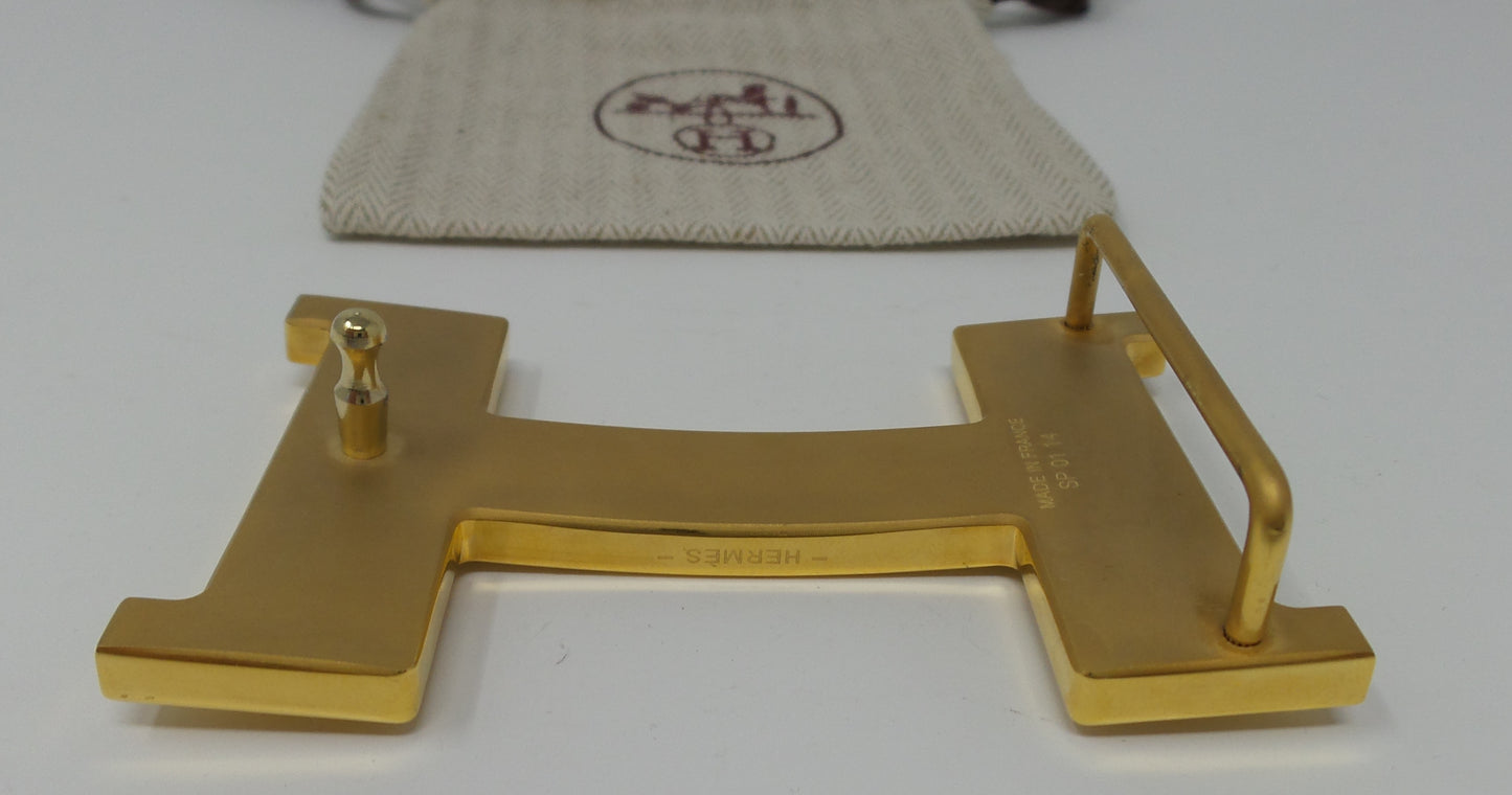 New 38 MM Constance Large H Buckle Gold