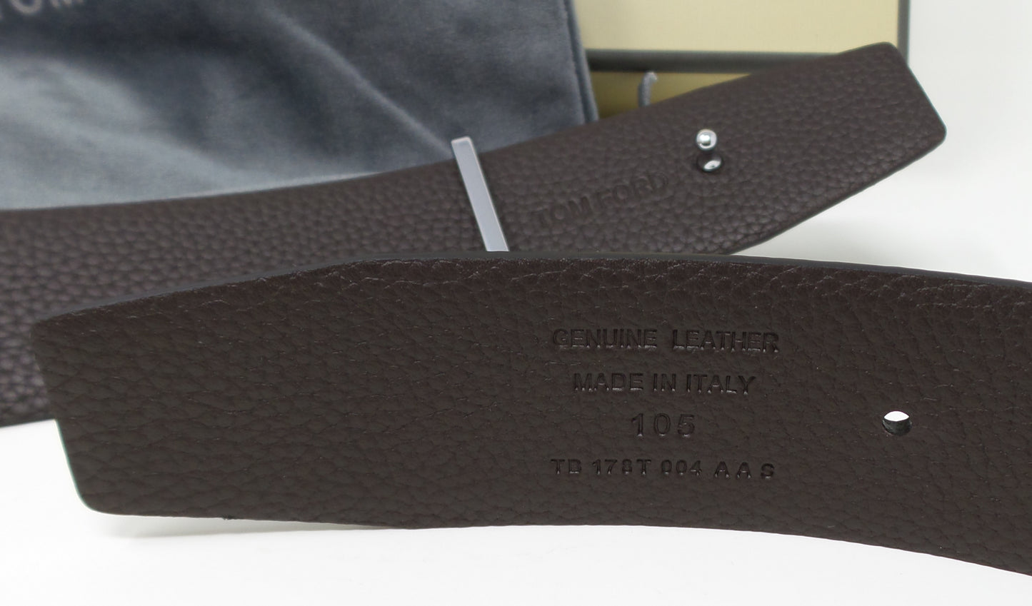 New Soft Grain Leather Reversible Black / Brown Belt With Silver T Buckle