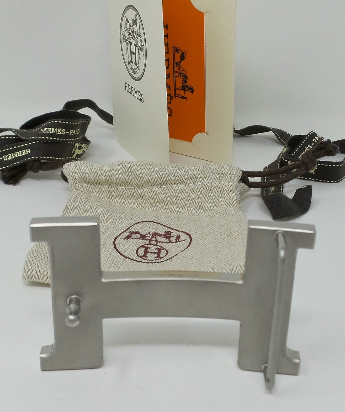 New Constance Silver H Buckle 38 MM Unisex