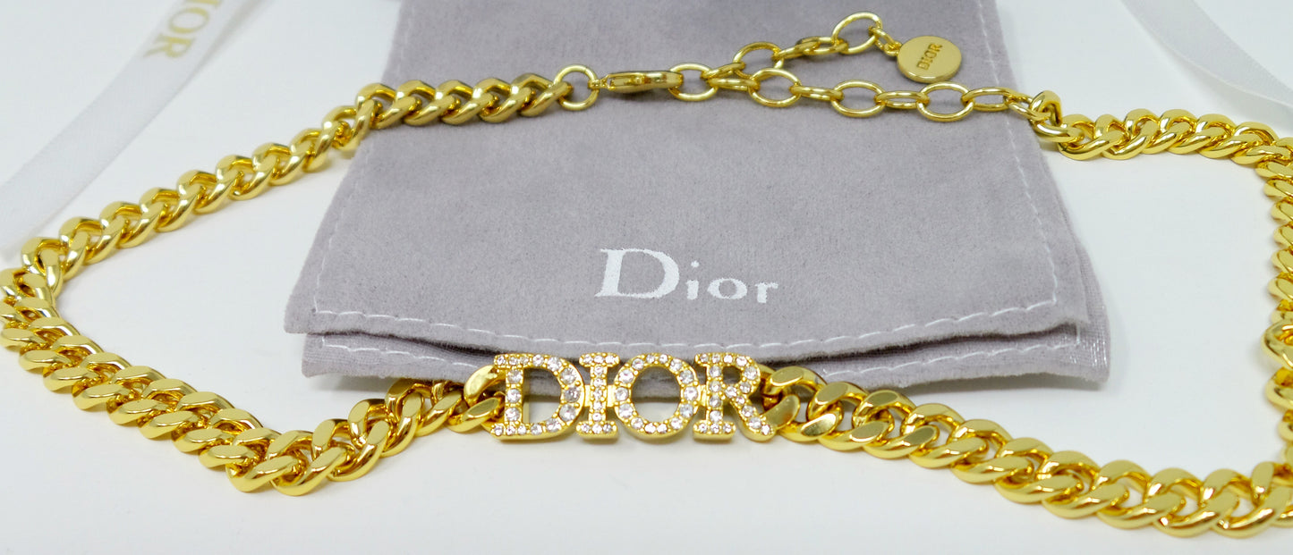 New Dio(r)evolution Choker Necklace Gold