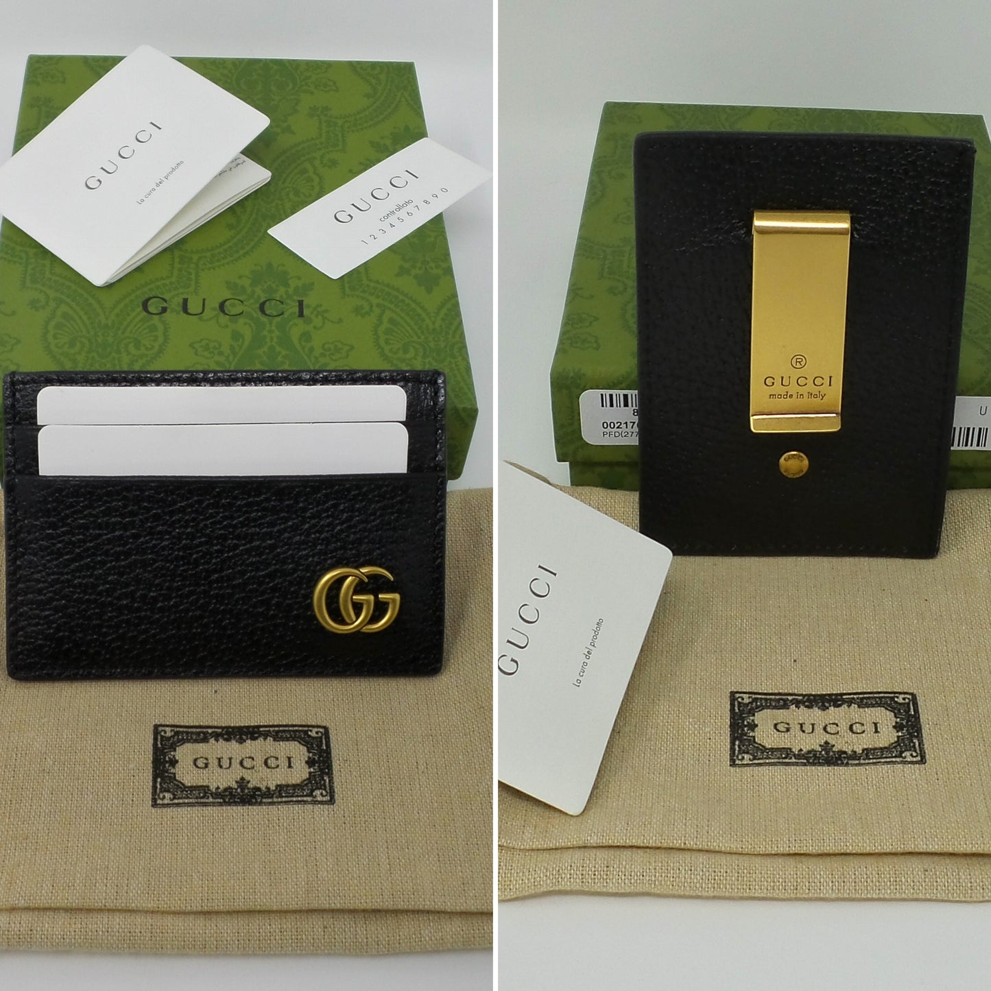 Marmont Money Clip Card Holder Unisex