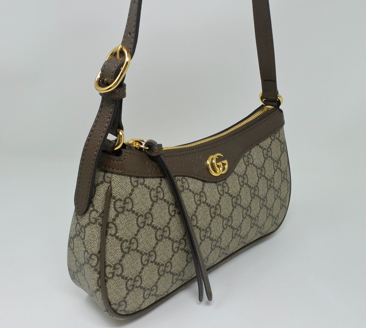 Brown Ophidia Small Shoulder Bag