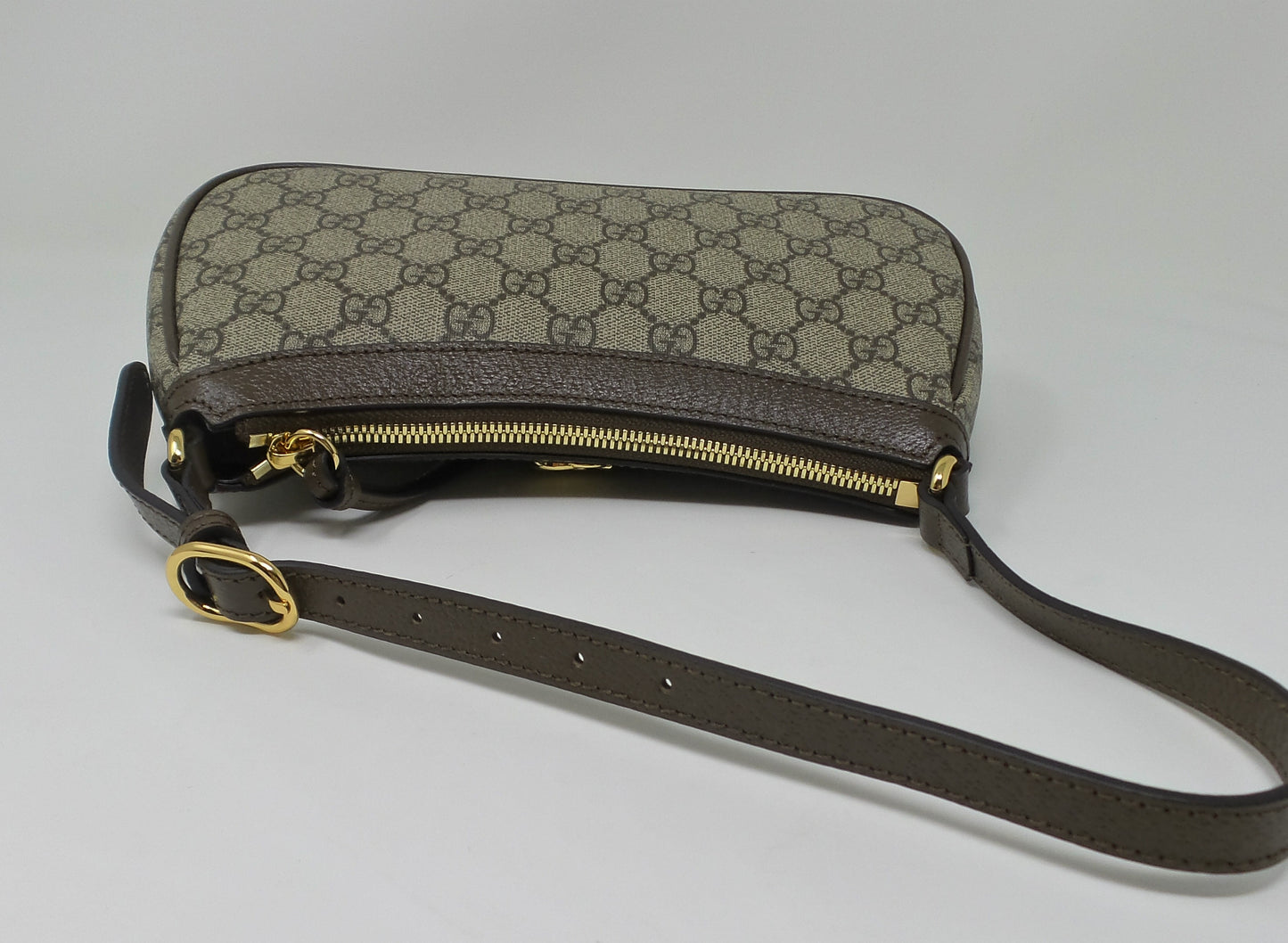 Brown Ophidia Small Shoulder Bag