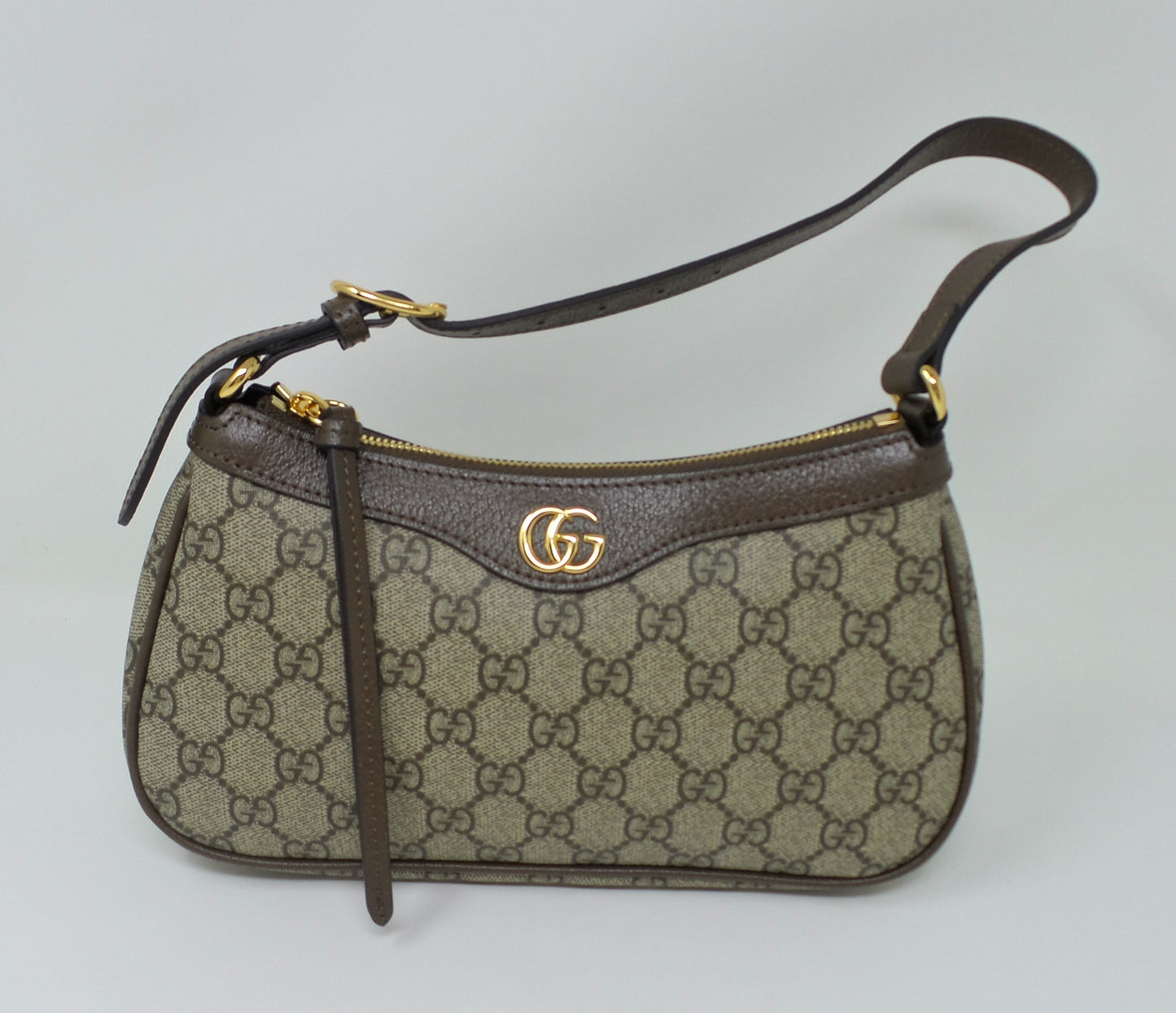 Brown Ophidia Small Shoulder Bag