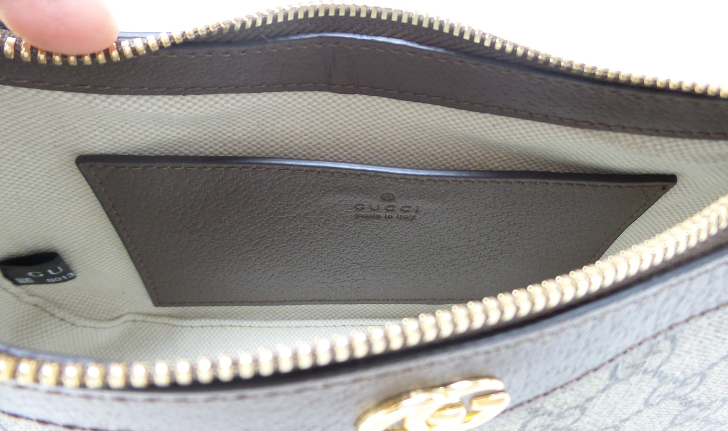 Brown Ophidia Small Shoulder Bag