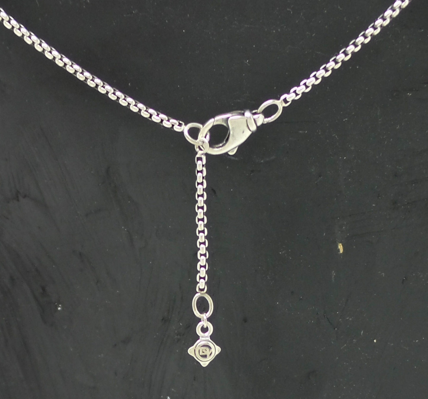Sterling Silver 925 Crossover Pearl Necklace With 17" Inch Baby Box Chain